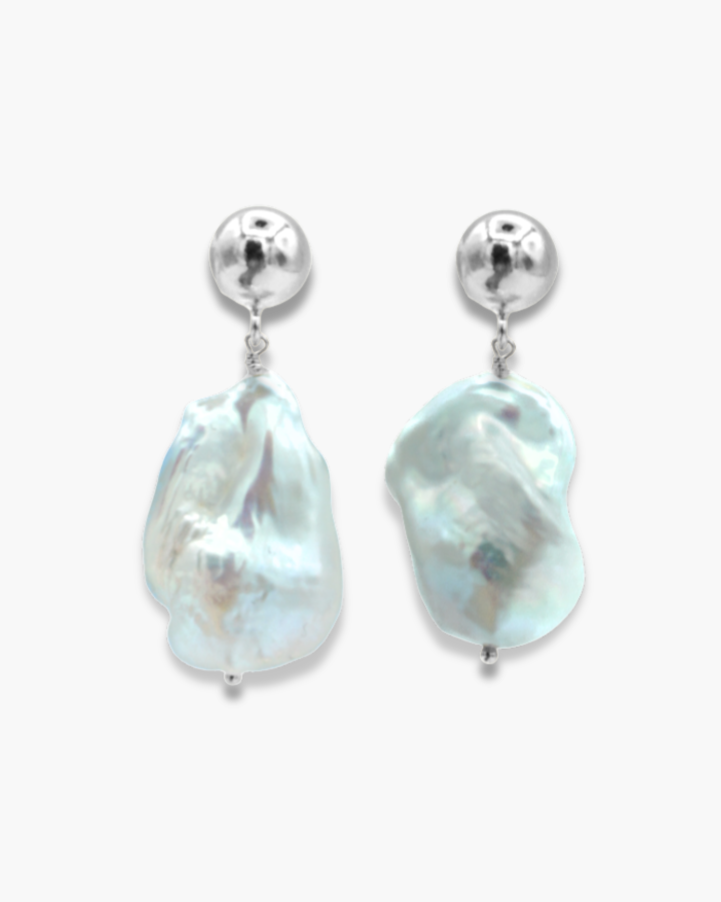 Marry Me Pearl Earrings Silver