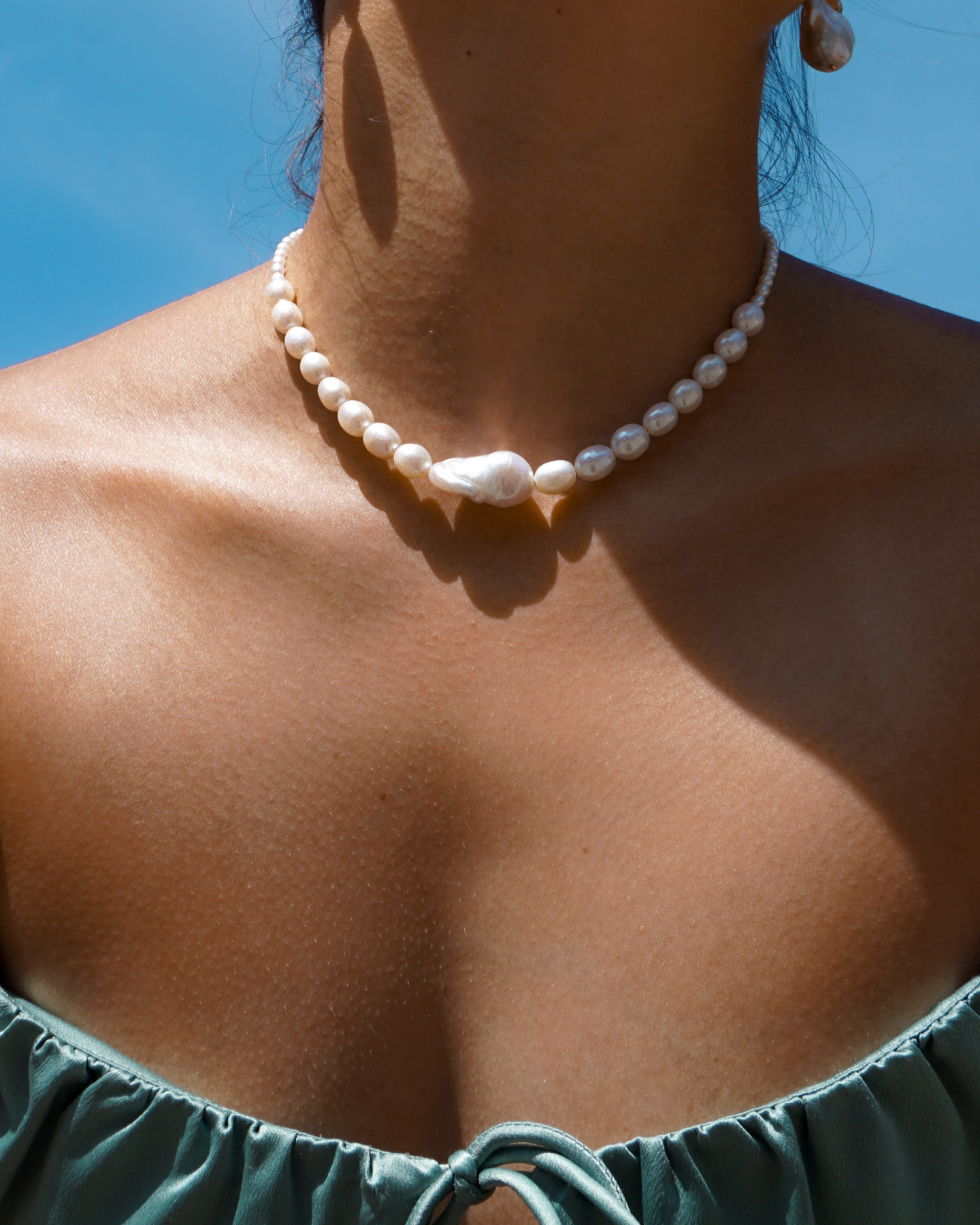 Marry Me Pearl Necklace Silver