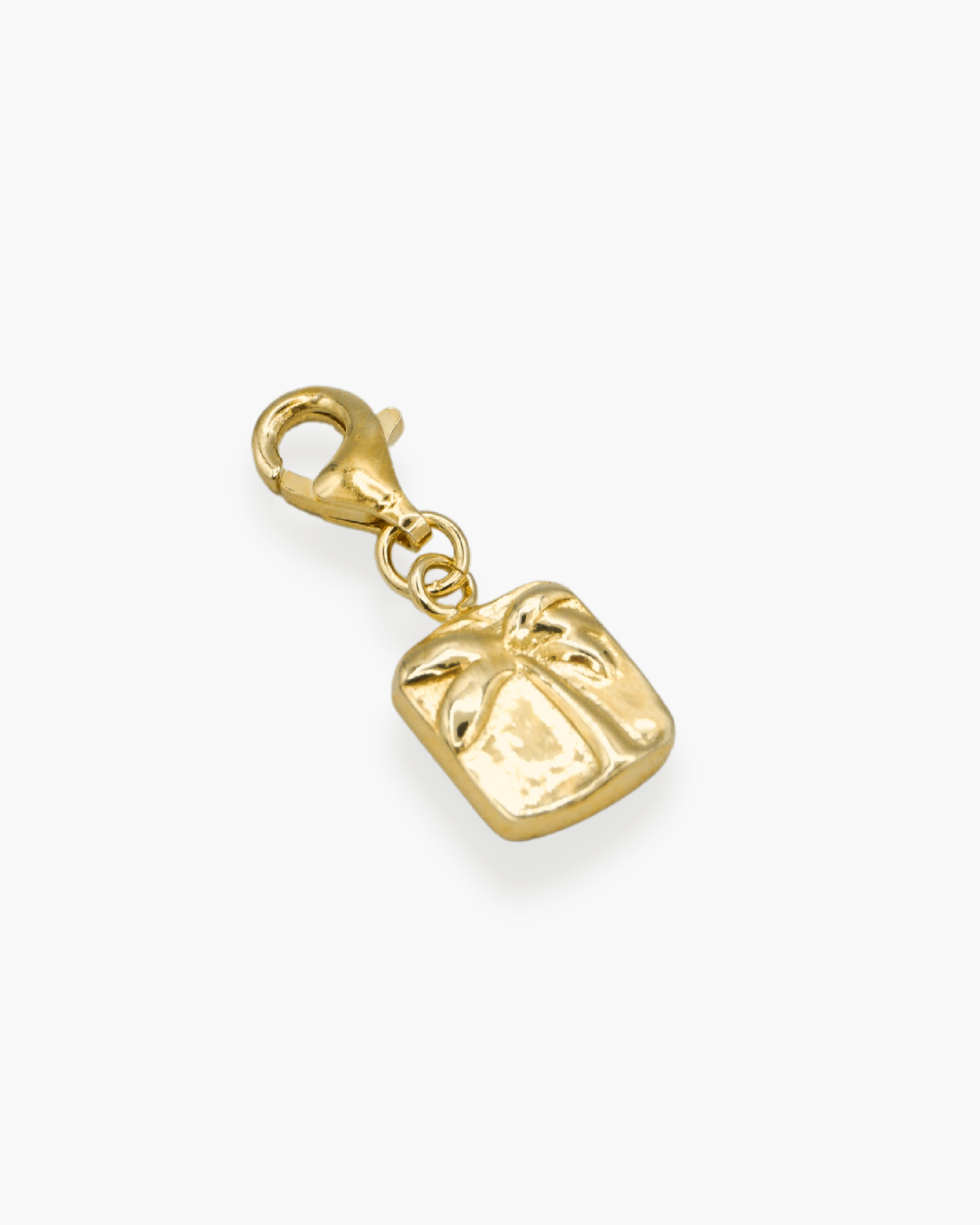 Palm Tree Necklace Charm Gold