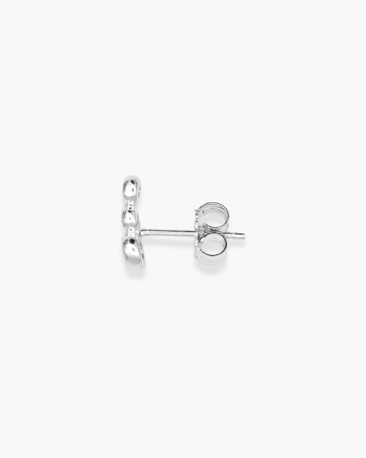 Single Lil 3some Stud Earring Silver
