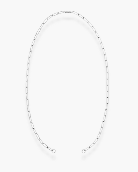 Open Front Necklace Silver