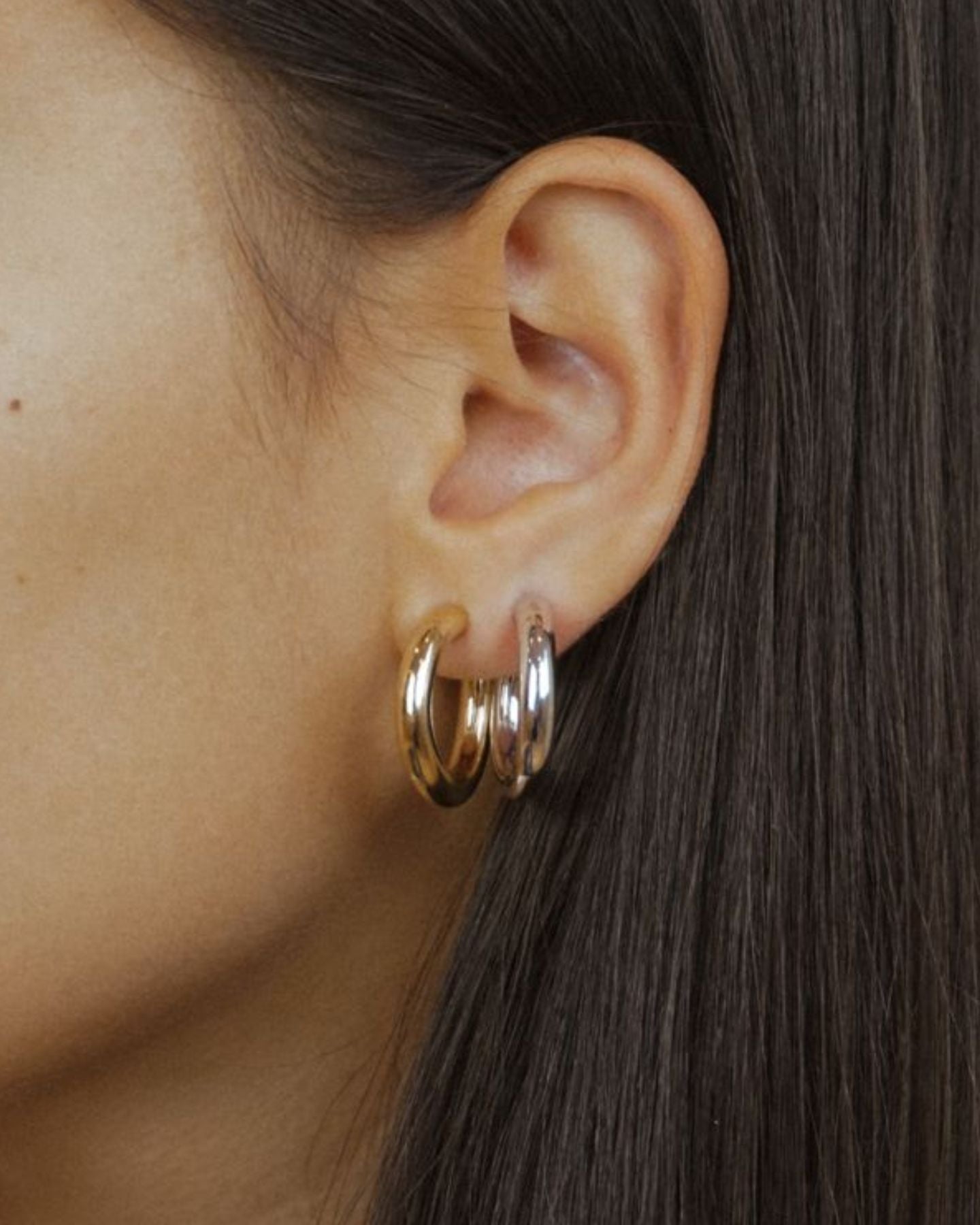 Bold'n'Basic Hoops Silver
