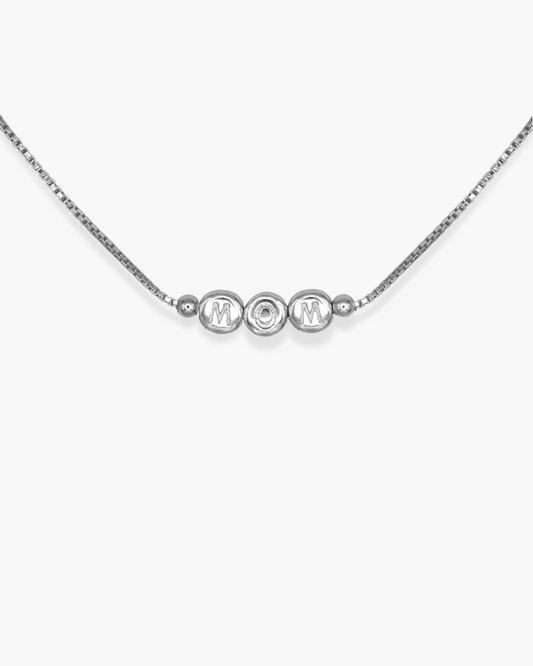 Damn Cute Mom Necklace Silver