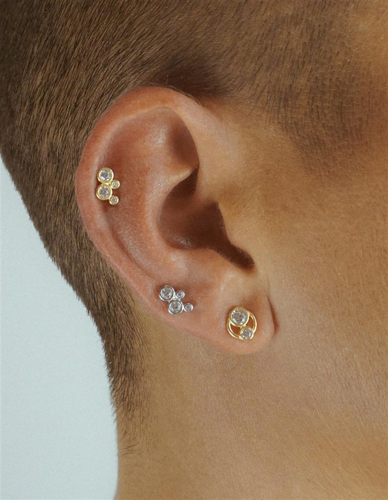 Single Lil Stardust Stud Gold