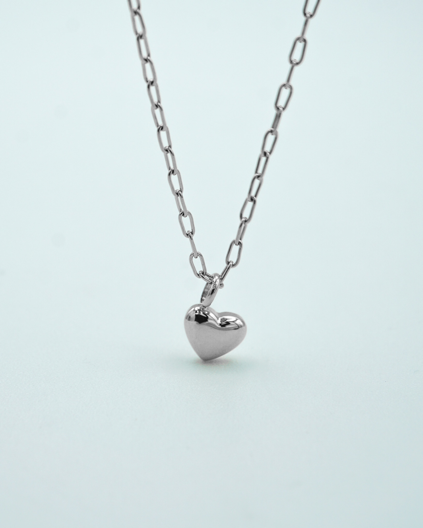 Tiny Puffed Up Letter Charm Silver