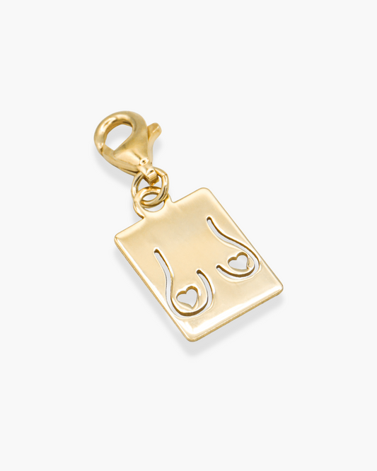 I Heart My T.I.T.S Necklace Charm Gold
