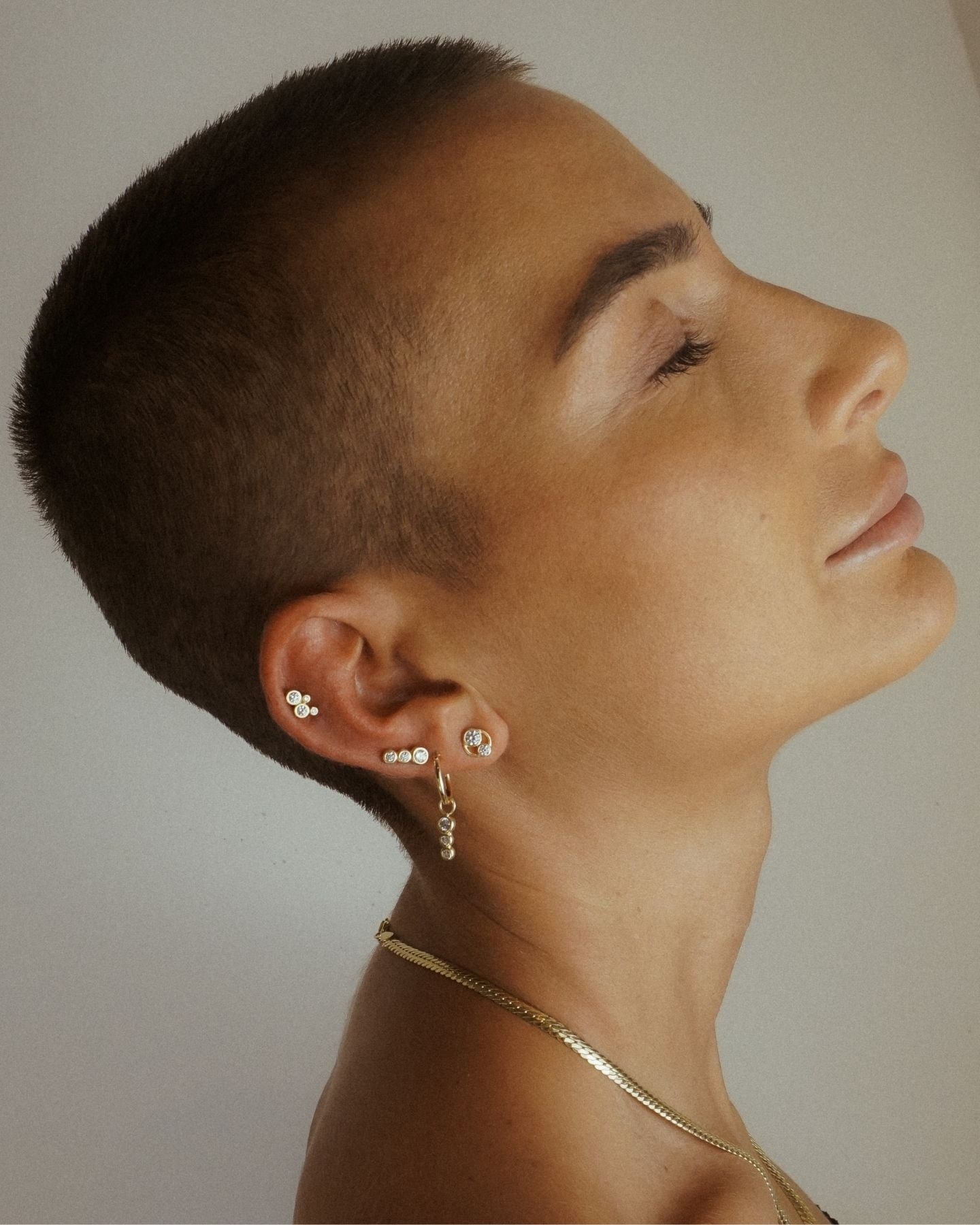 Lil 3Some Hoop Charm Silver