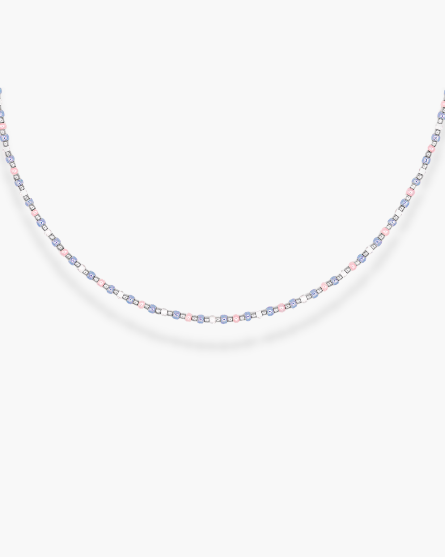 Lil Beady Necklace Silver