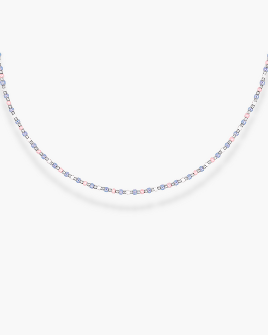 Lil Beady Necklace Silver
