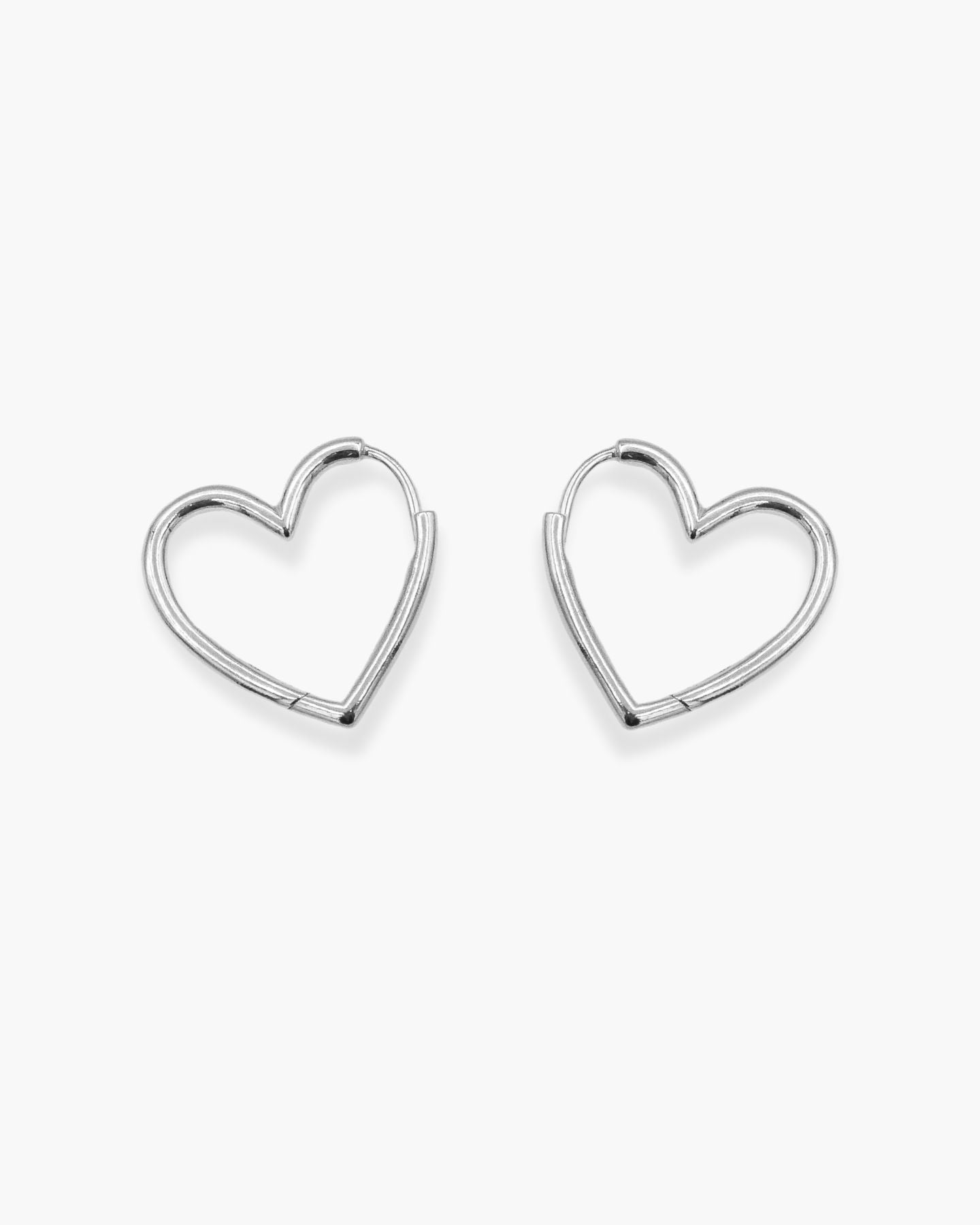 Love is Love Creolen Silver