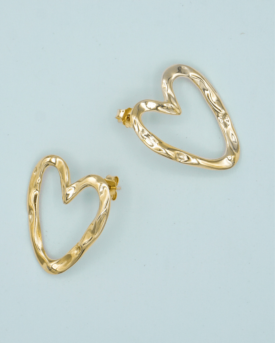 Love Never Dies Ear Studs Gold