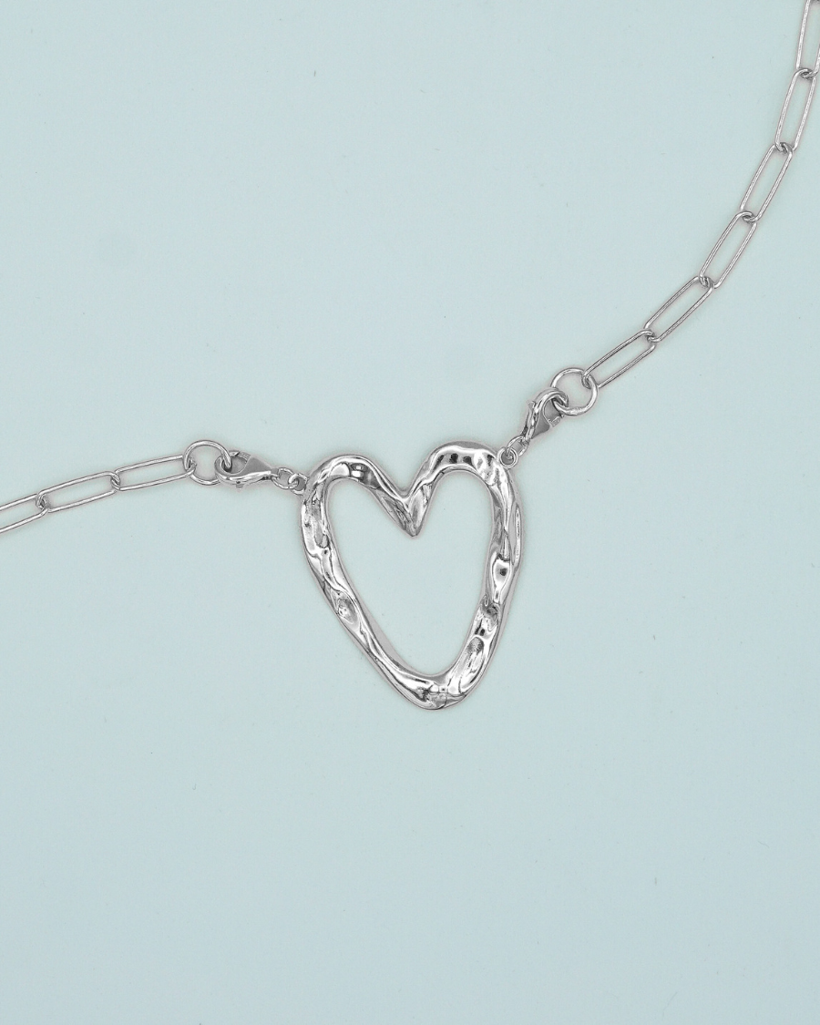 Love Never Dies Necklace Closure Silver