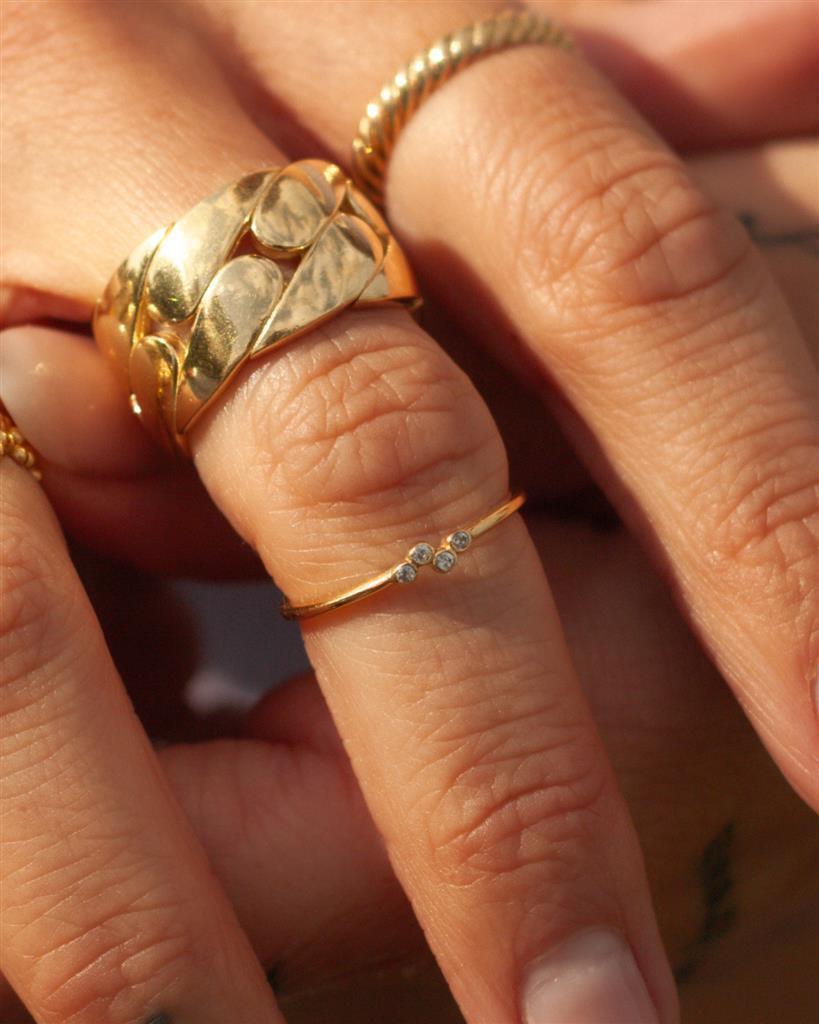 Mini Bling Ring Silver