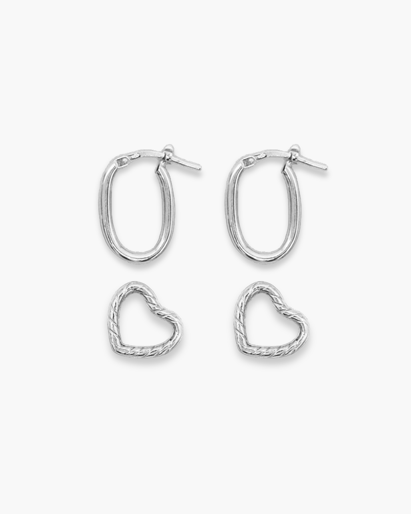 Oh(!)val x Twistin'n'Turnin' Creolen Set Silver