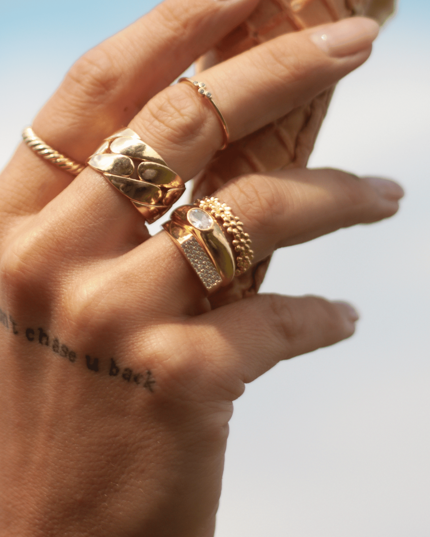 Square Signet Ring Gold