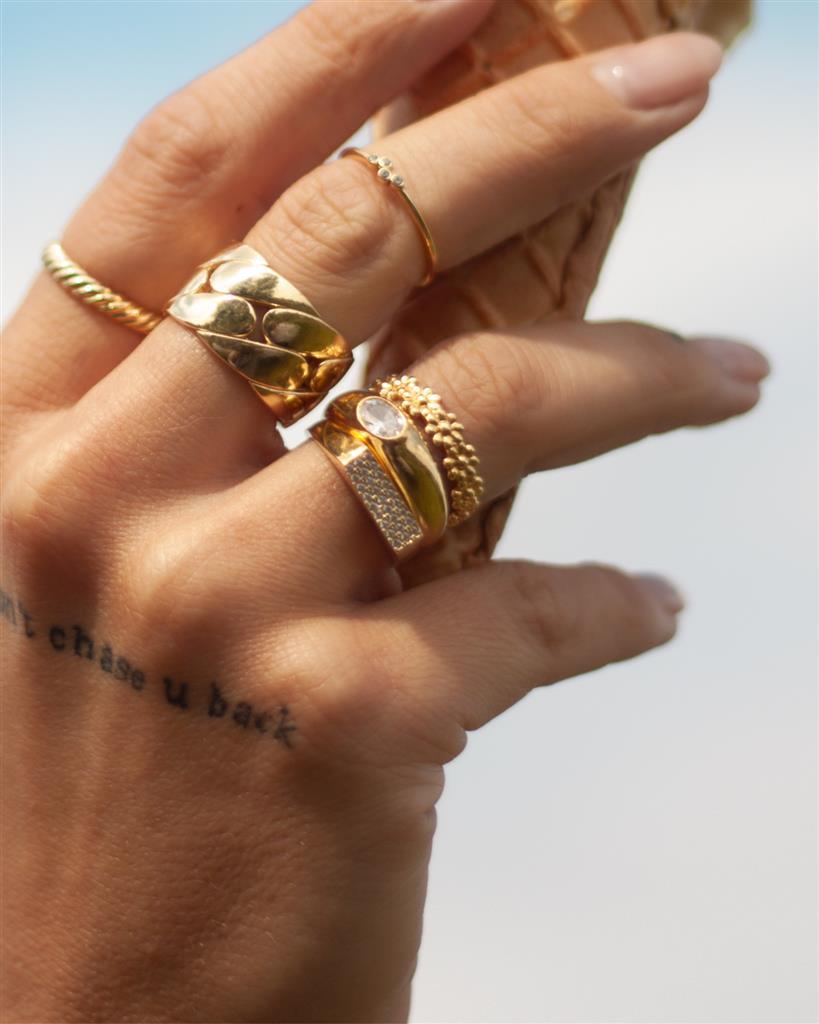 Mini Bling Ring Silver