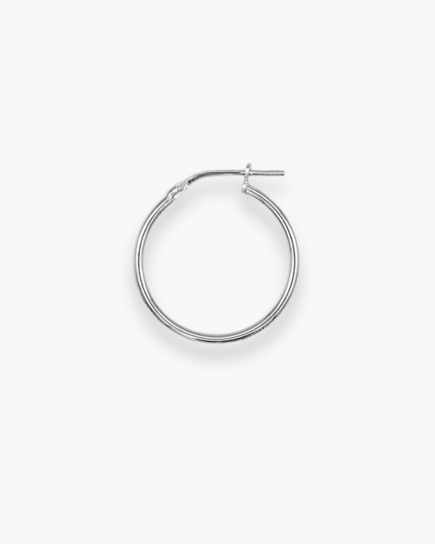 Single Evrydy Hoop L Silver