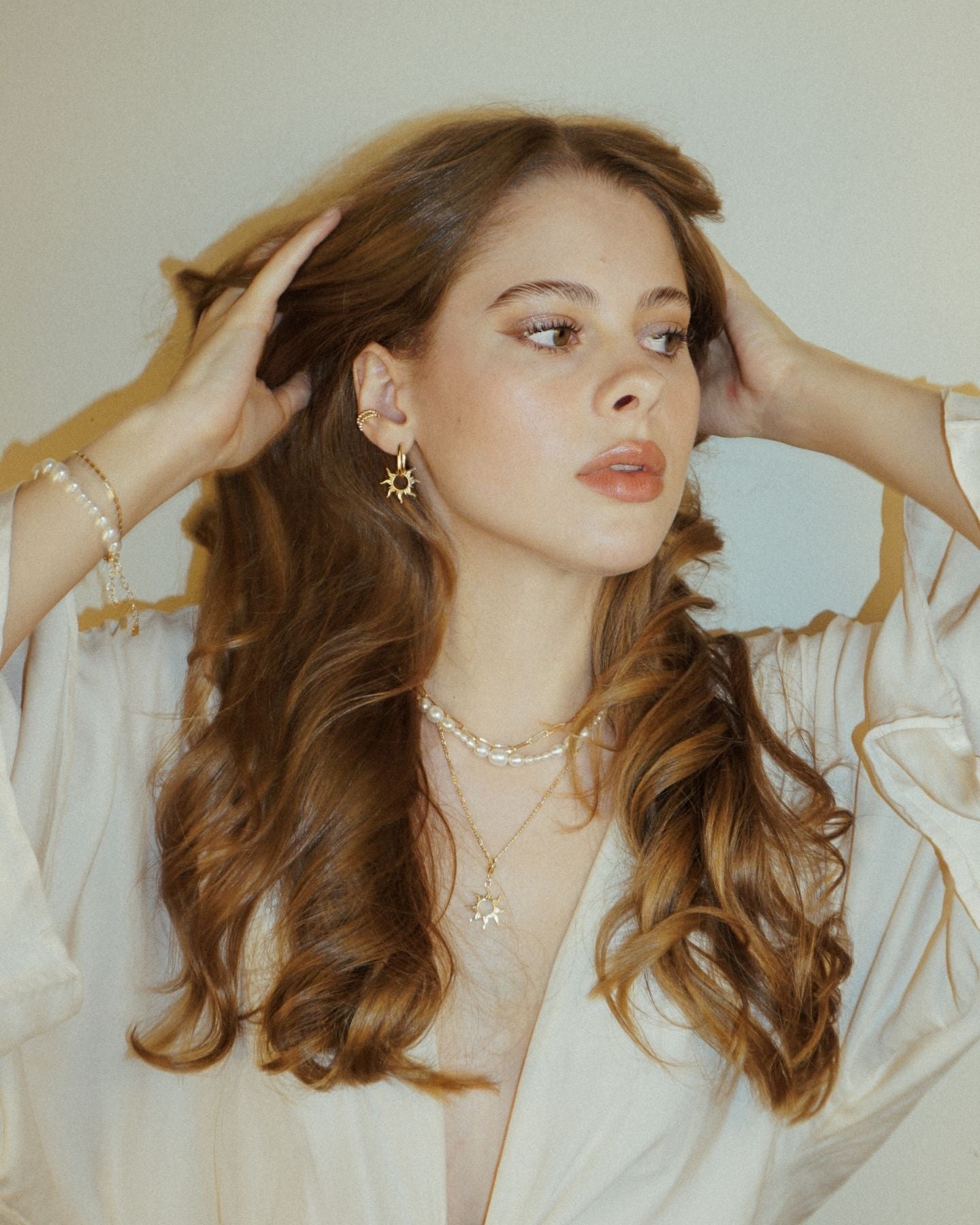 Sunday Sun Earring Set Gold