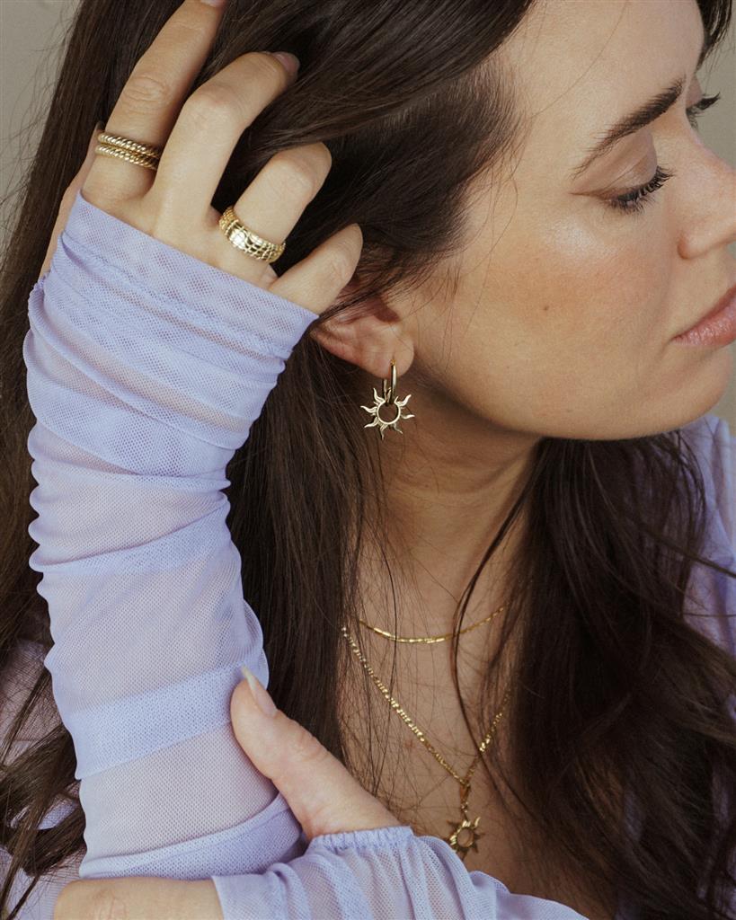 Sunday Sun Earring Set Gold