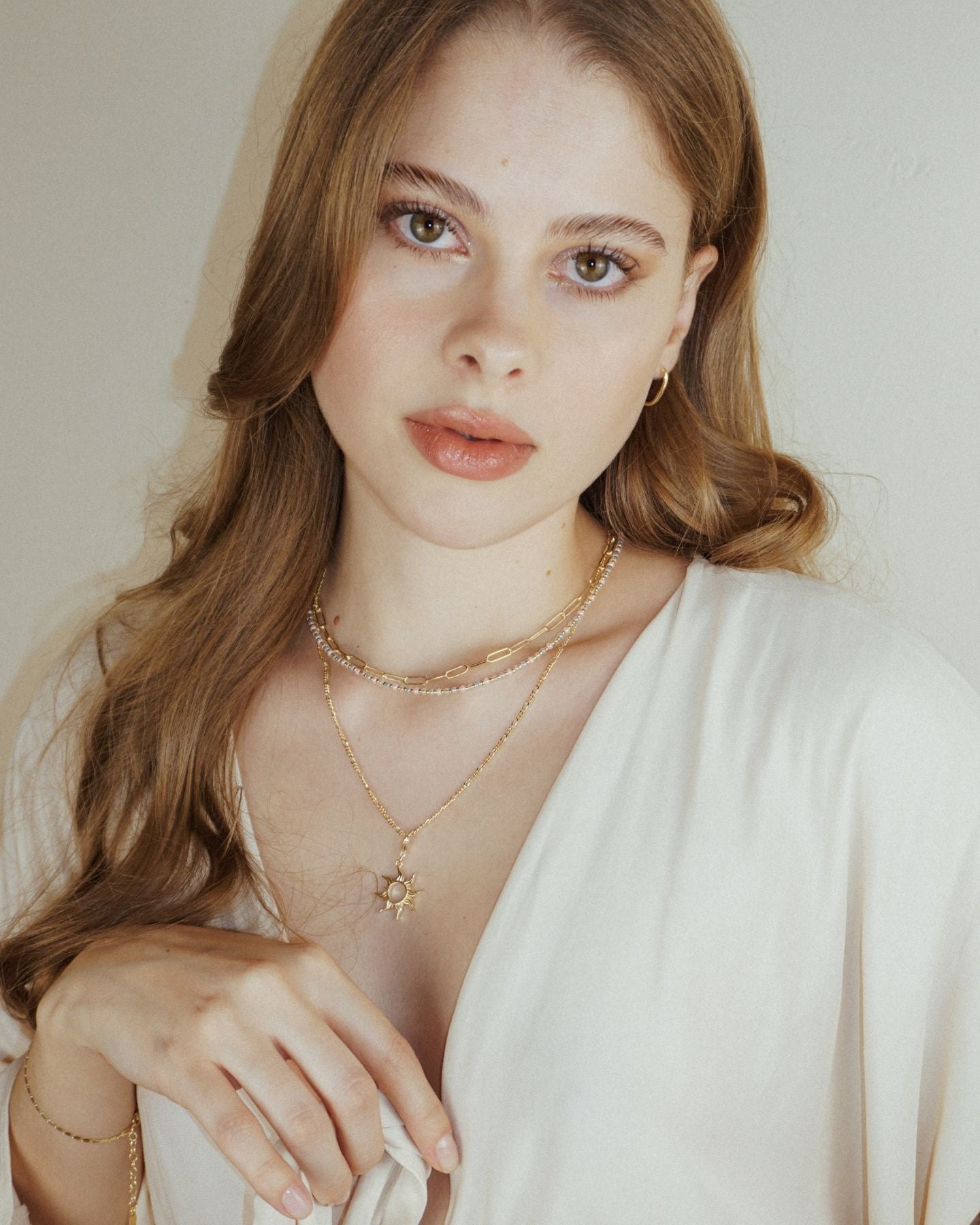 Sunday Sun Necklace Gold