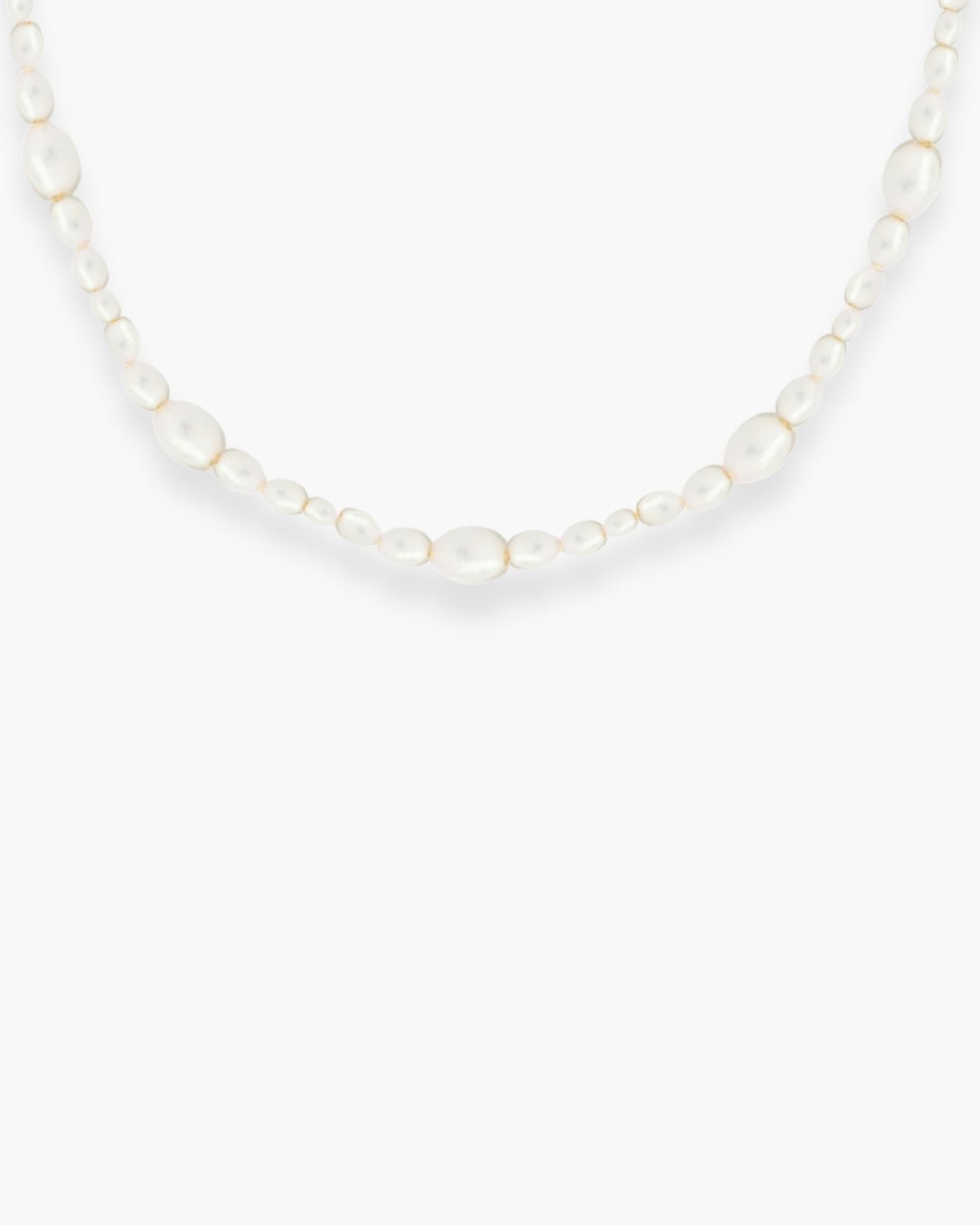 Thru Thick'n'Thin Pearl Necklace Gold