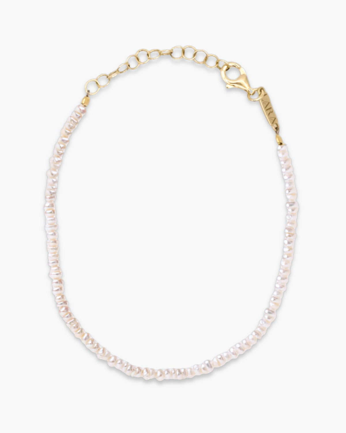 Tiny Freshwater Pearl Bracelet Gold