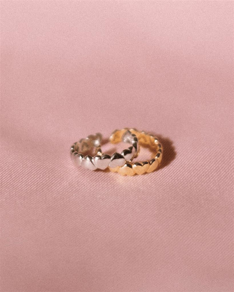 Love is Love Ear Cuff Silver