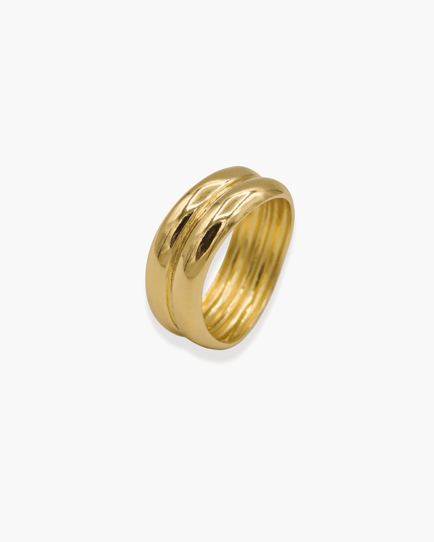 It Comes In Waves Ring Gold