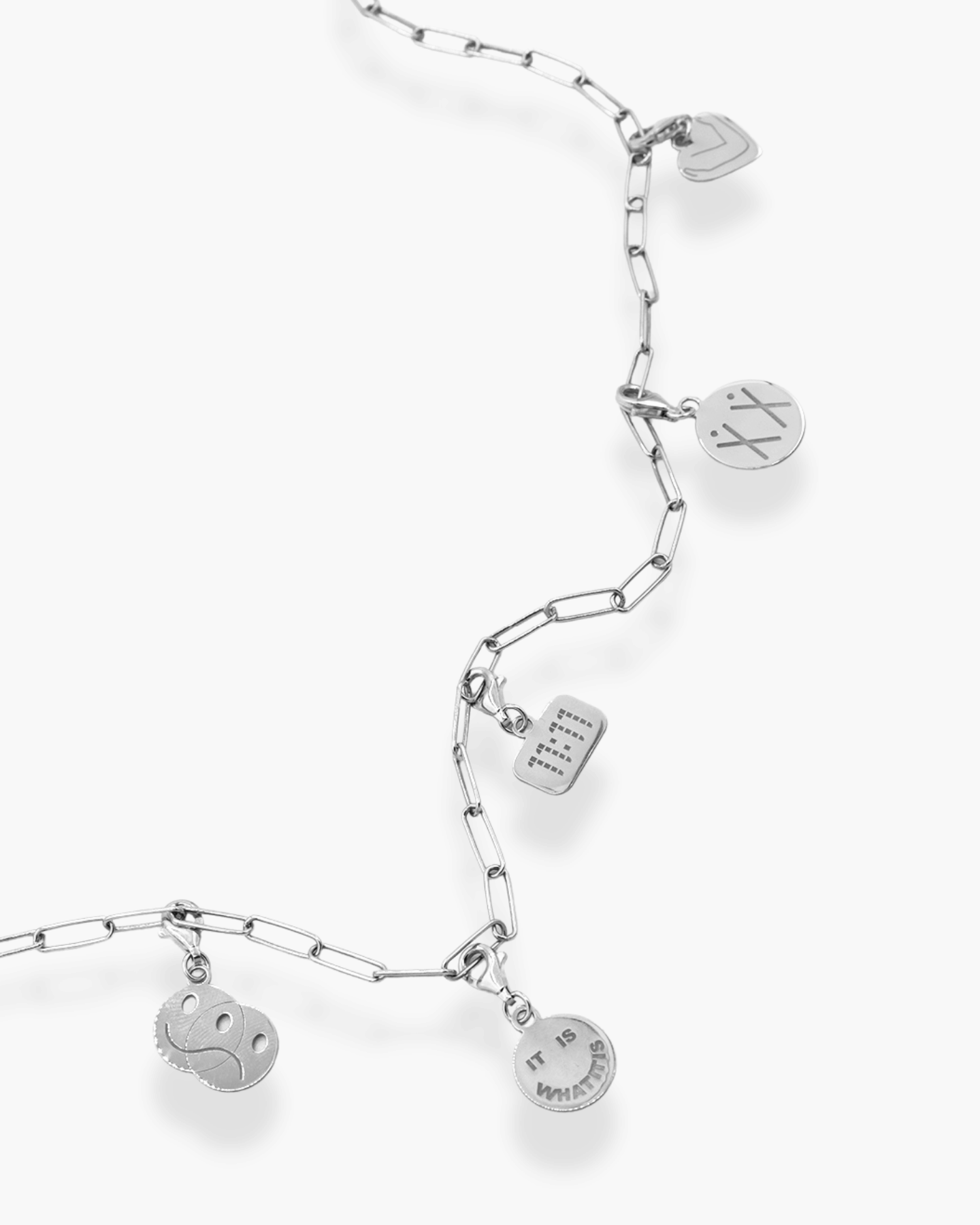 It Is What It Is Necklace Silver