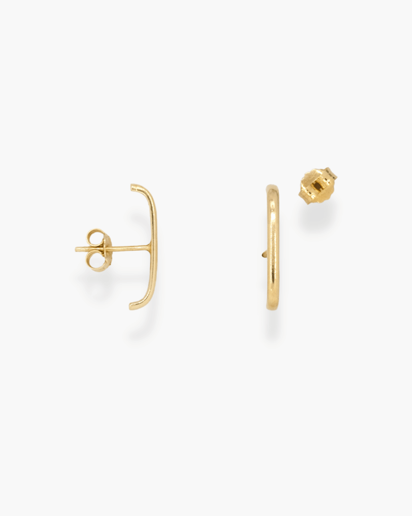 Single Hug Me Stud Earrings Gold