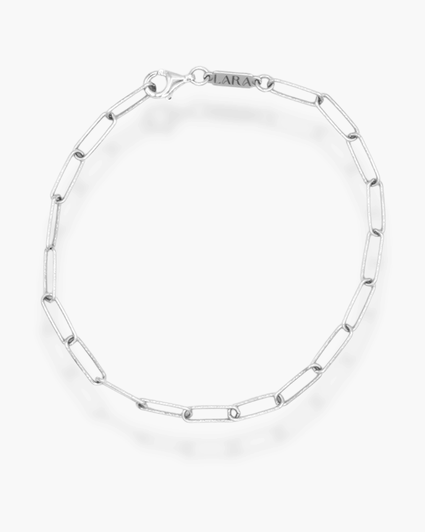 Long Link Bracelet Silver