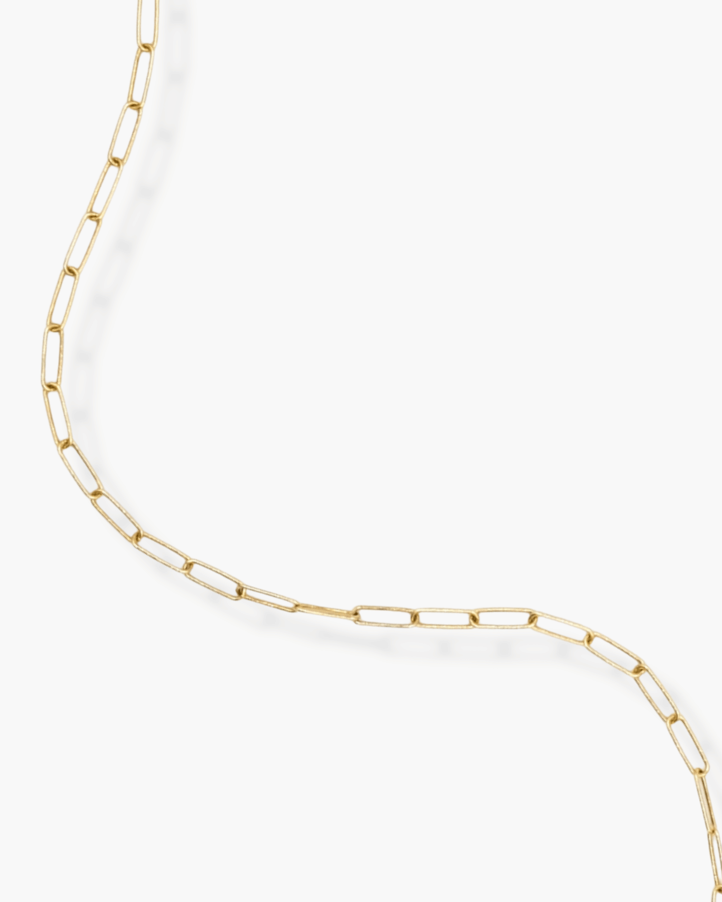 Long Link Necklace Gold
