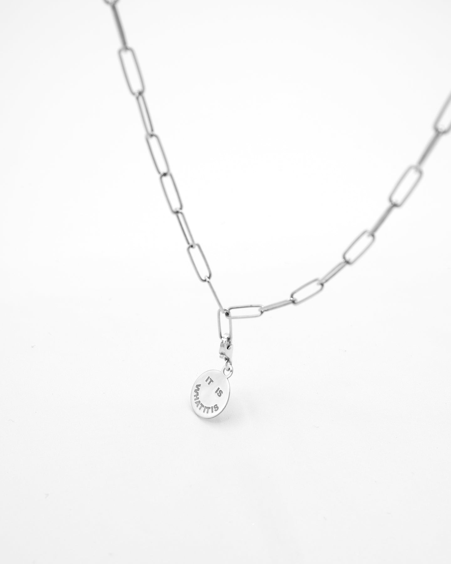 It Is What It Is Charm Silver