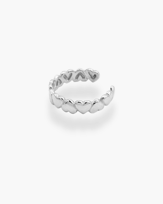 Love is Love Ear Cuff Silver