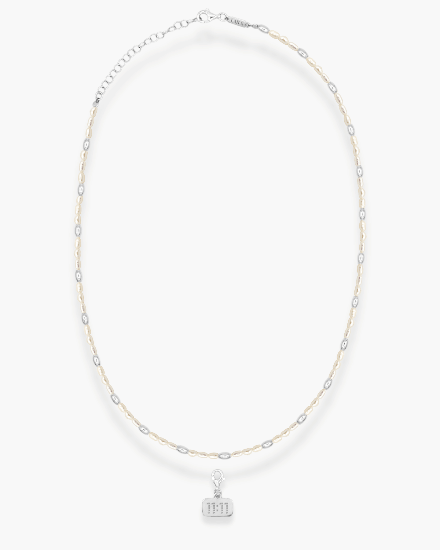 Make A Wish Pearl Necklace Silver
