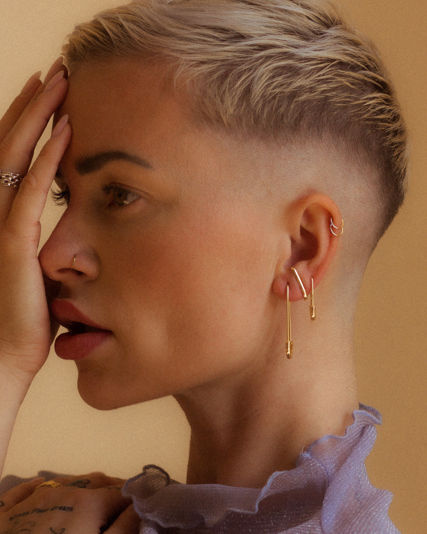Single Mini Fix Me Earring Gold