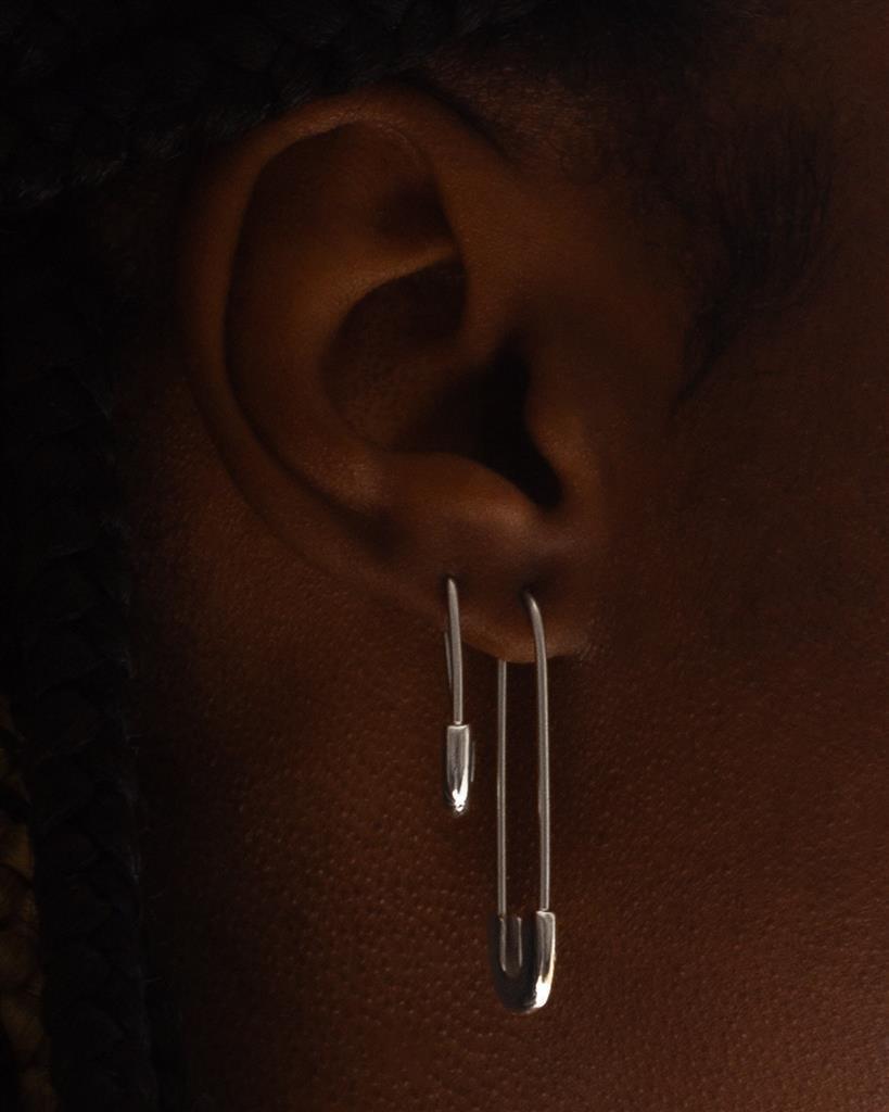 Mini Fix Me Earrings Silver