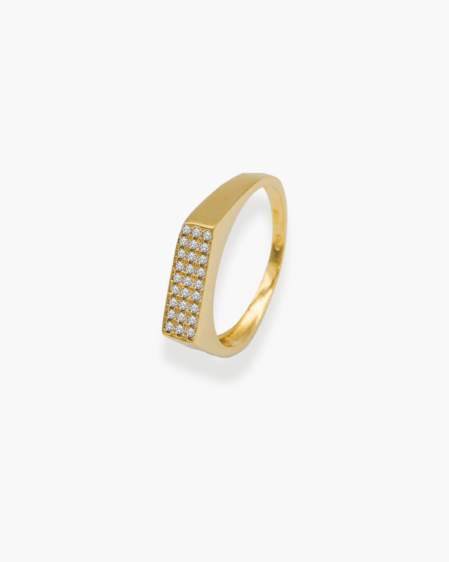 Square Signet Ring Gold