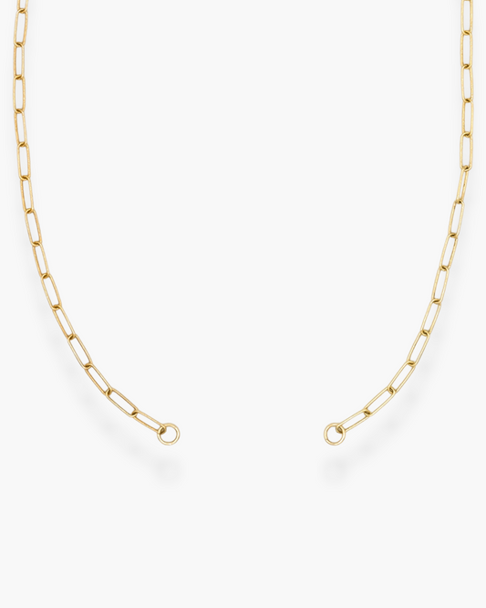 Open Front Necklace Gold