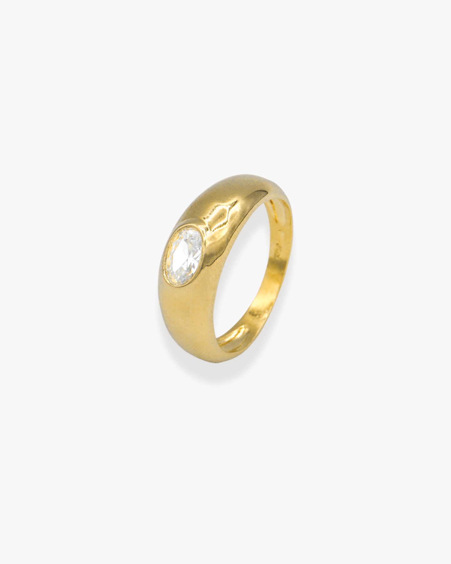 Oval Bling Ring Gold