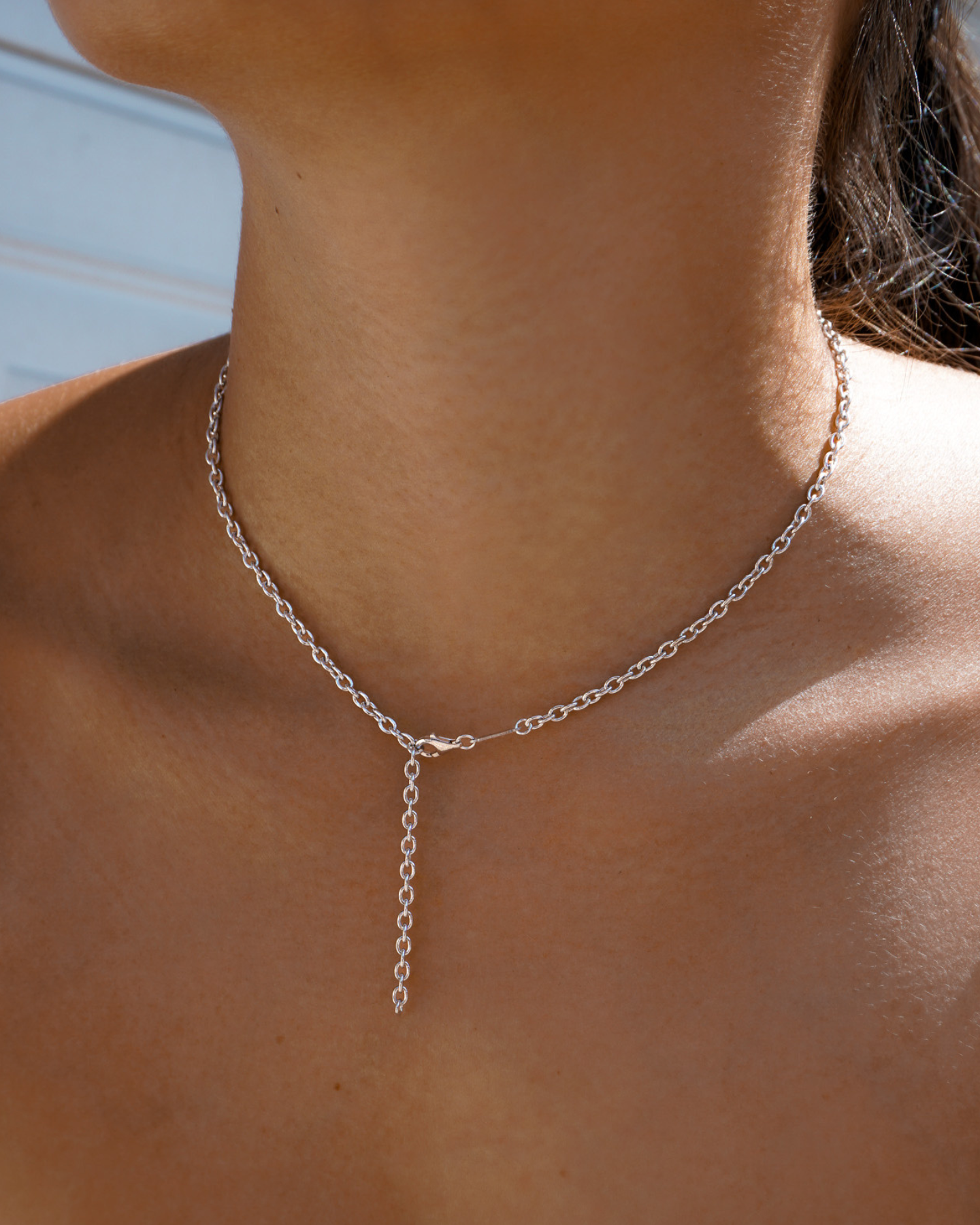 Slim Rope Chain Silver