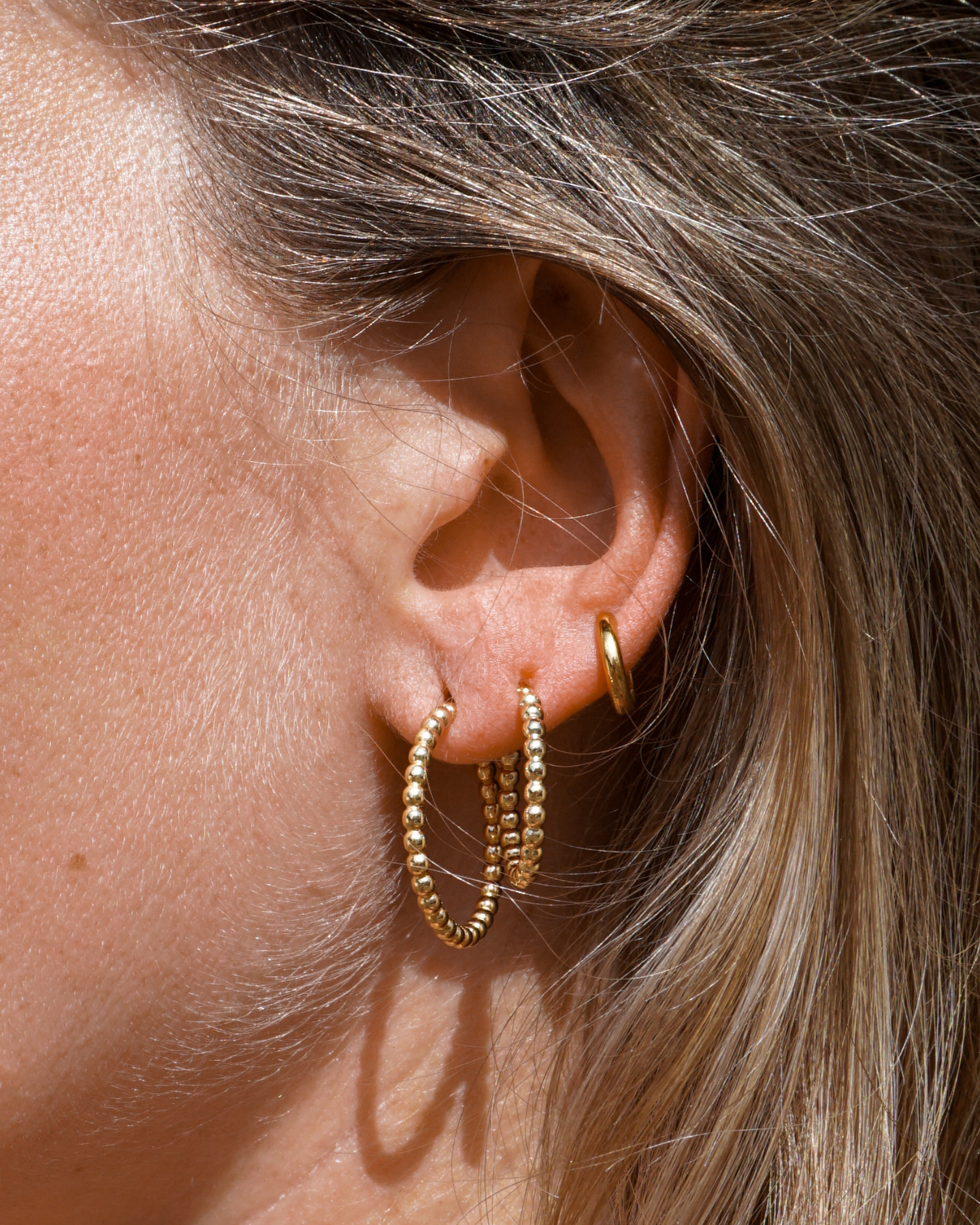 Blubber Hoops M Gold