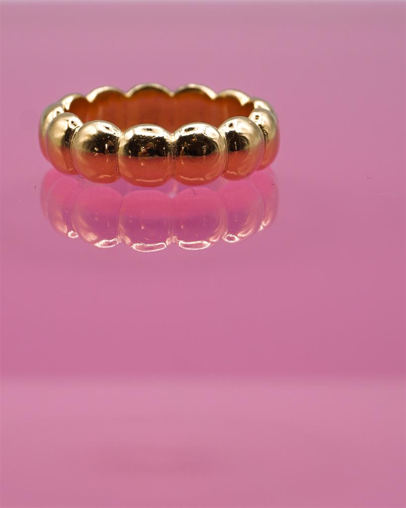 Bubbly Puffin' Ring Gold Vermeil