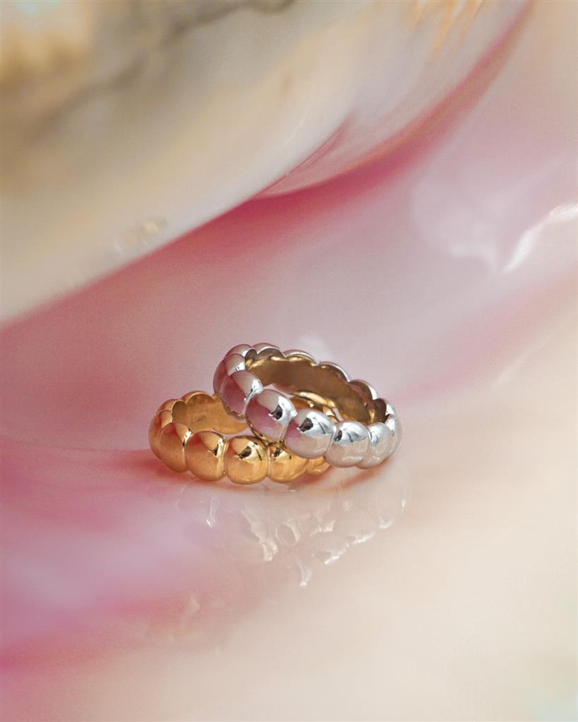 Bubbly Puffin' Ring Gold Vermeil