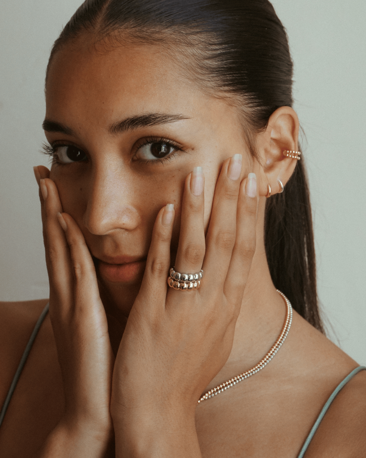 Bubbly Puffin' Ring Gold Vermeil