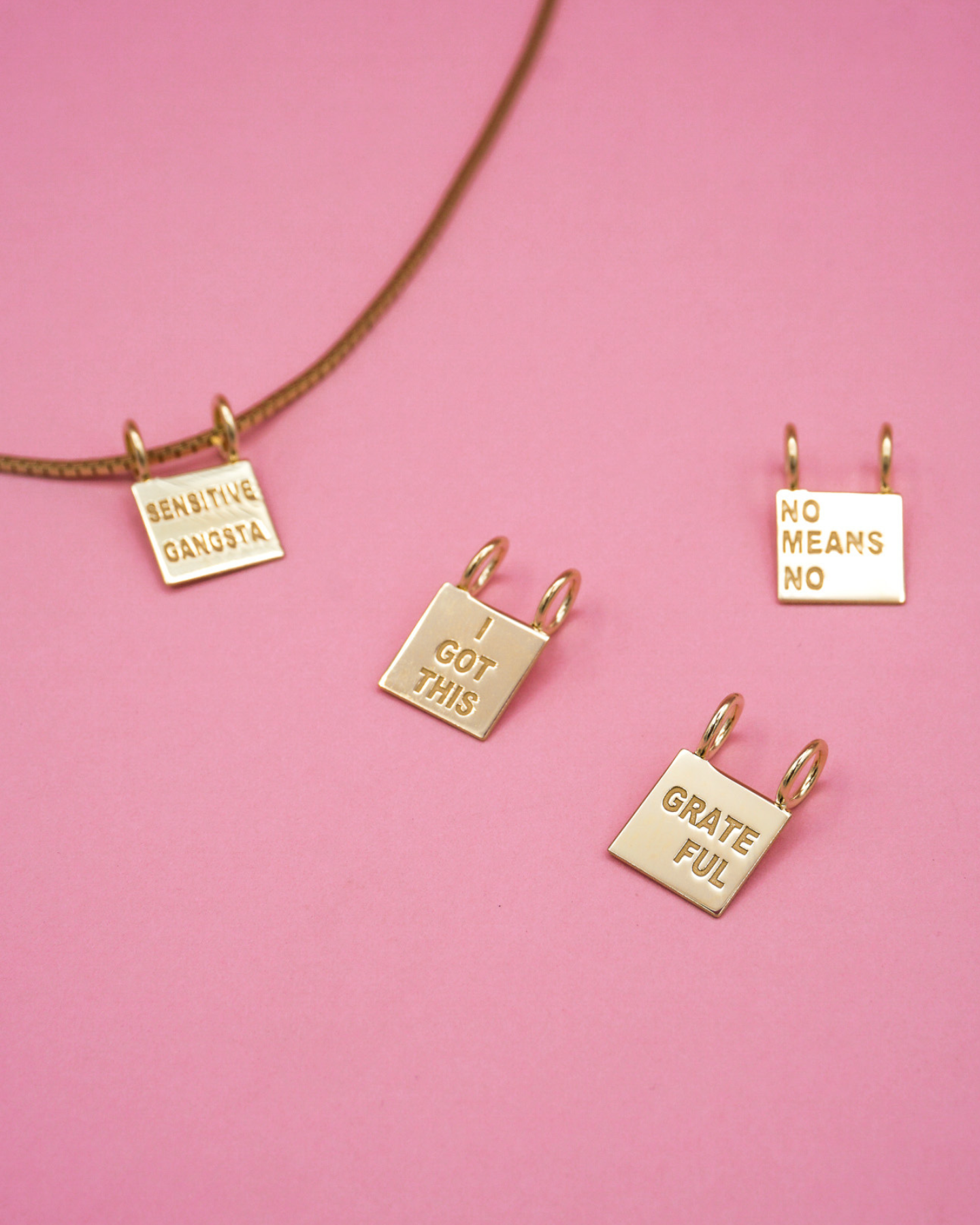 I Got This Necklace Charm Silver