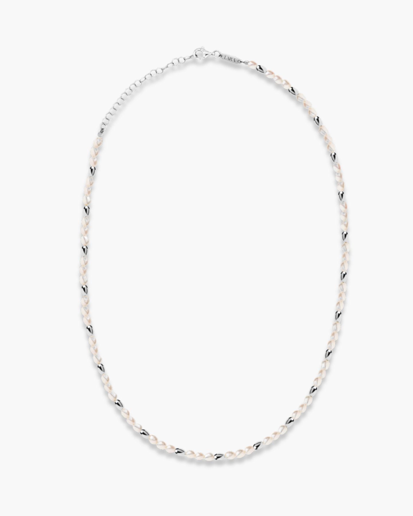 Classy Sweet Pearl Necklace Silver