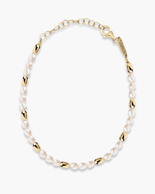 Classy Sweet Pearl Bracelet Gold