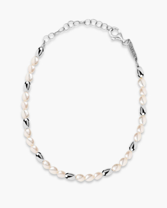 Classy Sweet Pearl Bracelet Silver