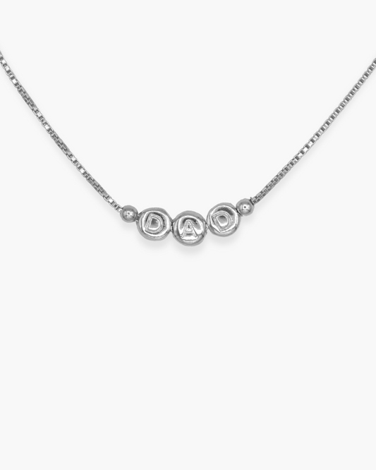 Damn Cute Dad Necklace Silver